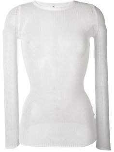 sheer cashmere top R13