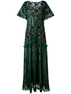 платье с вышивкой Rochas