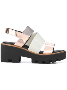 cross strap sandals Pollini