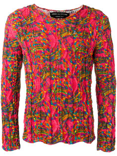 argyle intarsia printed sweater Comme Des Garçons Vintage