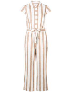 tie waist striped jumpsuit Frame Denim