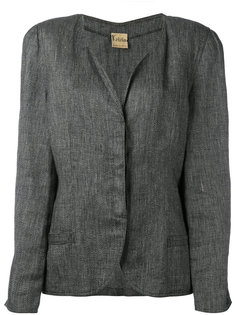 collarless upturned brim jacket Krizia Vintage