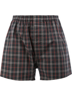 boxer-style check casual shorts Maison Margiela