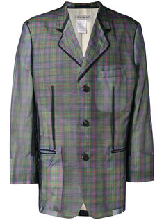 oversized tartan jacket Issey Miyake Vintage