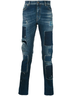 зауженные джинсы со вставками  Diesel Black Gold