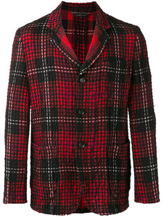 tartan grid net blazer Comme Des Garçons Vintage
