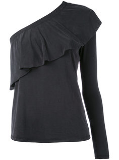 single sleeve ruffled blouse Just Female