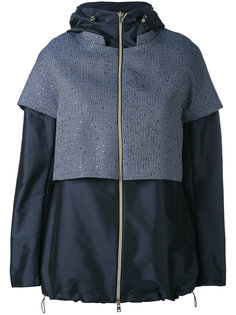 layered hooded jacket Herno