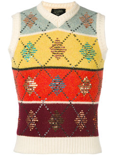 argyle knitted vest Jean Paul Gaultier Vintage