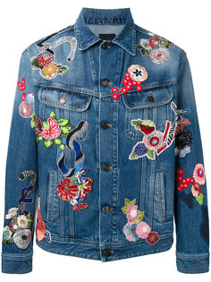 embroidered denim jacket Saint Laurent