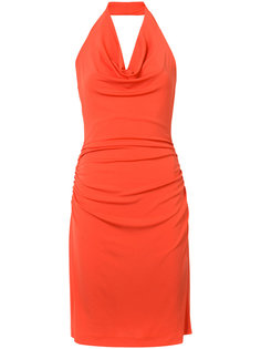 cowl neck halter dress Nicole Miller