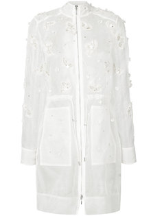sheer embellished coat Elie Tahari