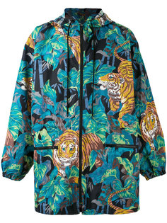 jungle tiger printed raincoat Kenzo Vintage