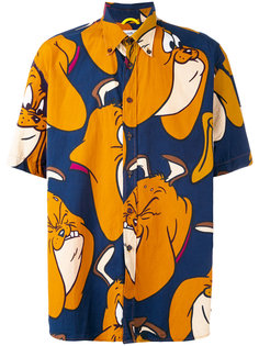 bulldog cartoon print shirt Jc De Castelbajac Vintage