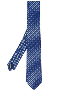 boat and anchor print tie Salvatore Ferragamo