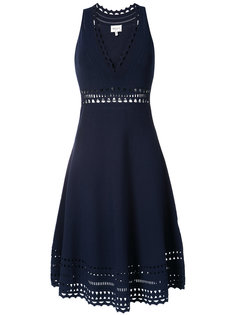 laser-cut detail sleeveless dress Milly