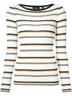 striped fitted sweater Theory