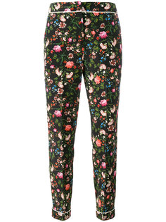 брюки с цветочным принтом Erdem
