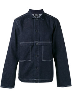 seaming detail denim jacket A.P.C.
