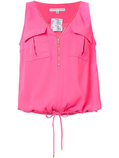 zip front blouse Trina Turk