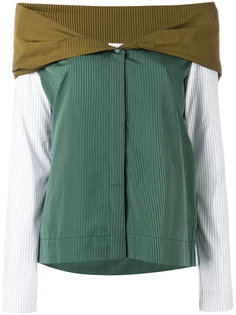 off-the-shoulder shirt  Isa Arfen