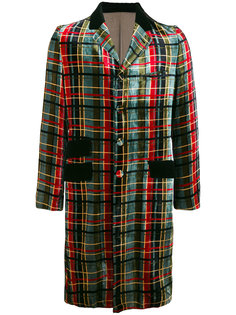 1998 velvet tartan coat Jean Paul Gaultier Vintage