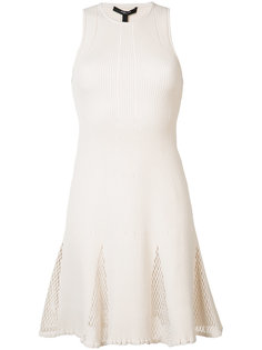 mesh-panelled ribeed-knit dress Derek Lam