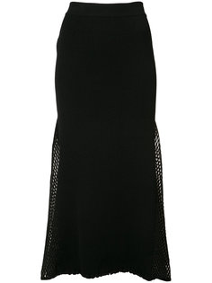 mesh-panelled ribbed-knit skirt Derek Lam