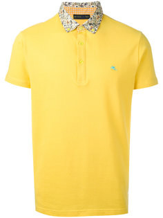 футболка-поло с контрастным воротником Etro