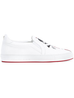 слипоны с черепами Maywood Philipp Plein