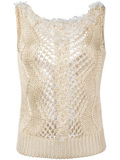 декорированный трикотажный топ Ermanno Scervino