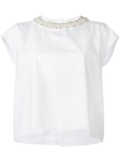 блузка с декорированным воротником Ermanno Scervino