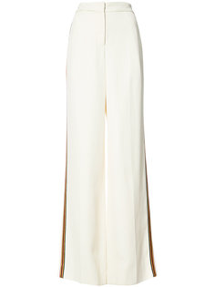 contrast stripe flared trousers  Derek Lam