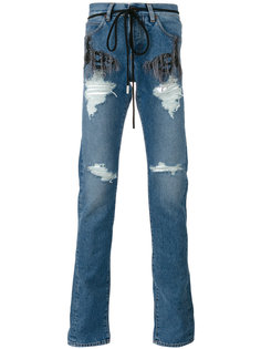 джинсы кроя слим Diag  Off-White