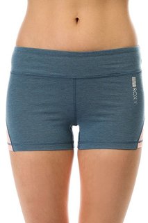 Шорты классические женские Roxy Imanee Ht Short Captains Blue Heathe