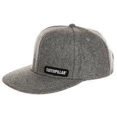 Бейсболка с прямым козырьком Caterpillar Wool Flat Brim Heather Grey