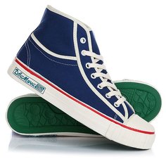 Кеды кроссовки высокие Два Мяча 1969-02 White/Blue