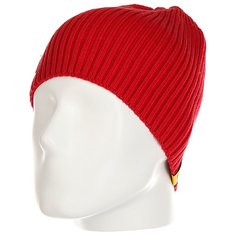 Шапка Caterpillar Block C Beanie Red Pepper