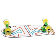 Скейт мини круизер Virgin Lines Clear/Yellow/Green