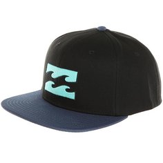 Бейсболка с прямым козырьком Billabong All Day Snapback Black/Blue