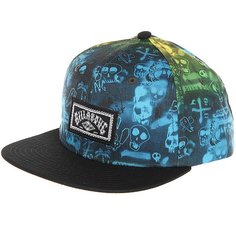 Бейсболка с прямым козырьком детский Billabong Bad Billy Snapback Multi