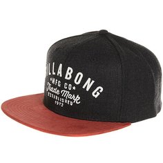 Бейсболка с прямым козырьком Billabong Sama Snapback Black Heather