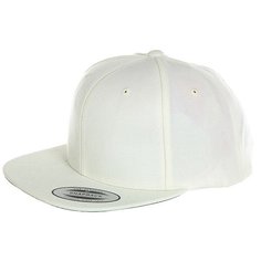 Бейсболка с прямым козырьком Yupoong Classic Snapback White