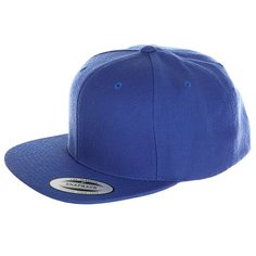 Бейсболка с прямым козырьком Yupoong Classic Snapback Royal
