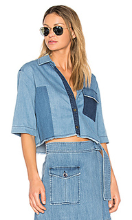 Color block crop button up - ei8ht dreams