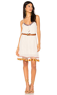 Tassel trim belted shift dress - Band of Gypsies