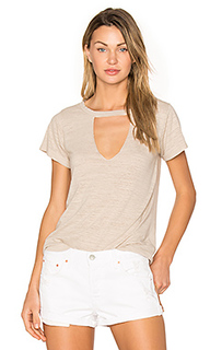 Short sleeve cut out v tee - LNA