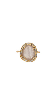 Stone slice ring - Melanie Auld