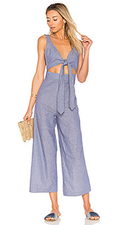 X revolve tie front cullotte jumpsuit - Capulet