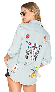 Sloane long sleeve button up denim shirt - Lauren Moshi